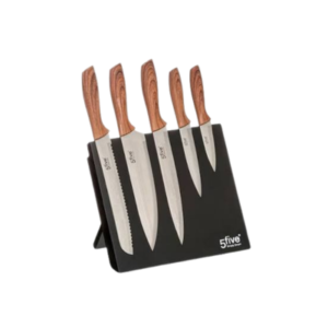 Juego de Cuchillos 5five Simply Smart con Bloque Magnético